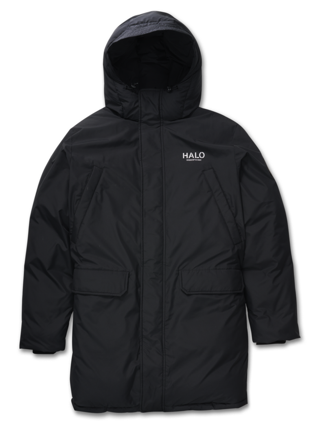 HALO DOWN COAT, BLACK, packshot