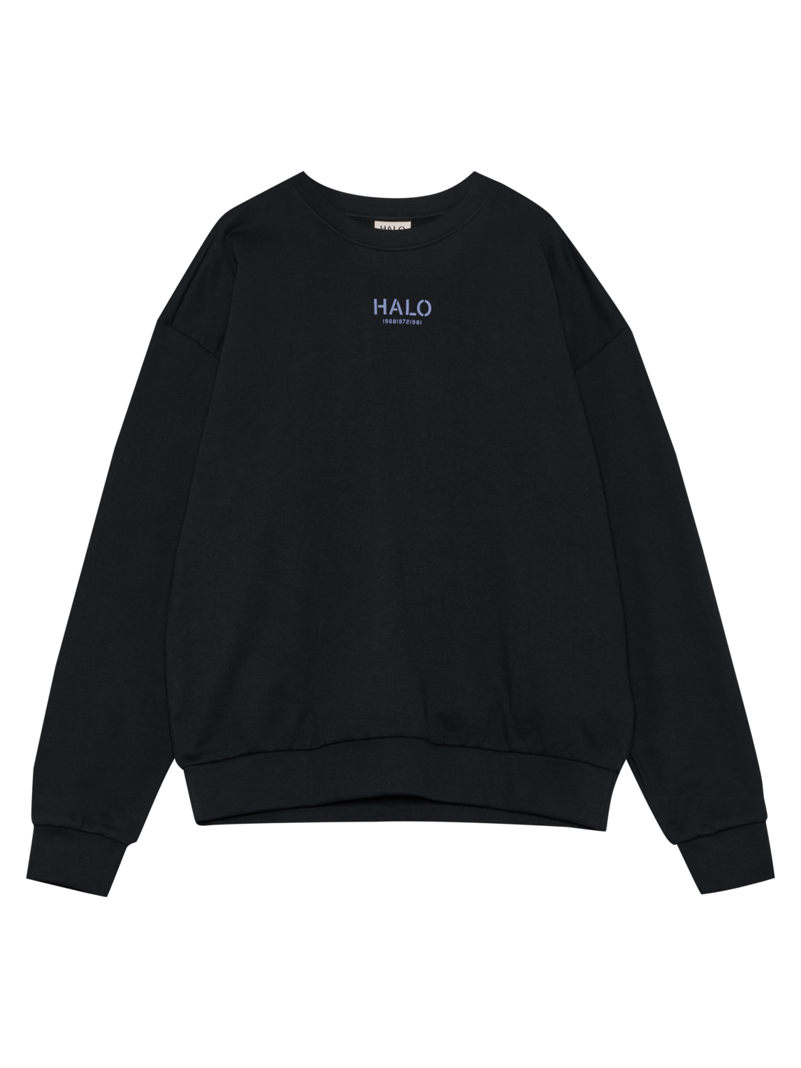 HALO GRAPHIC BOXY CREW, BLACK/BLACK, packshot