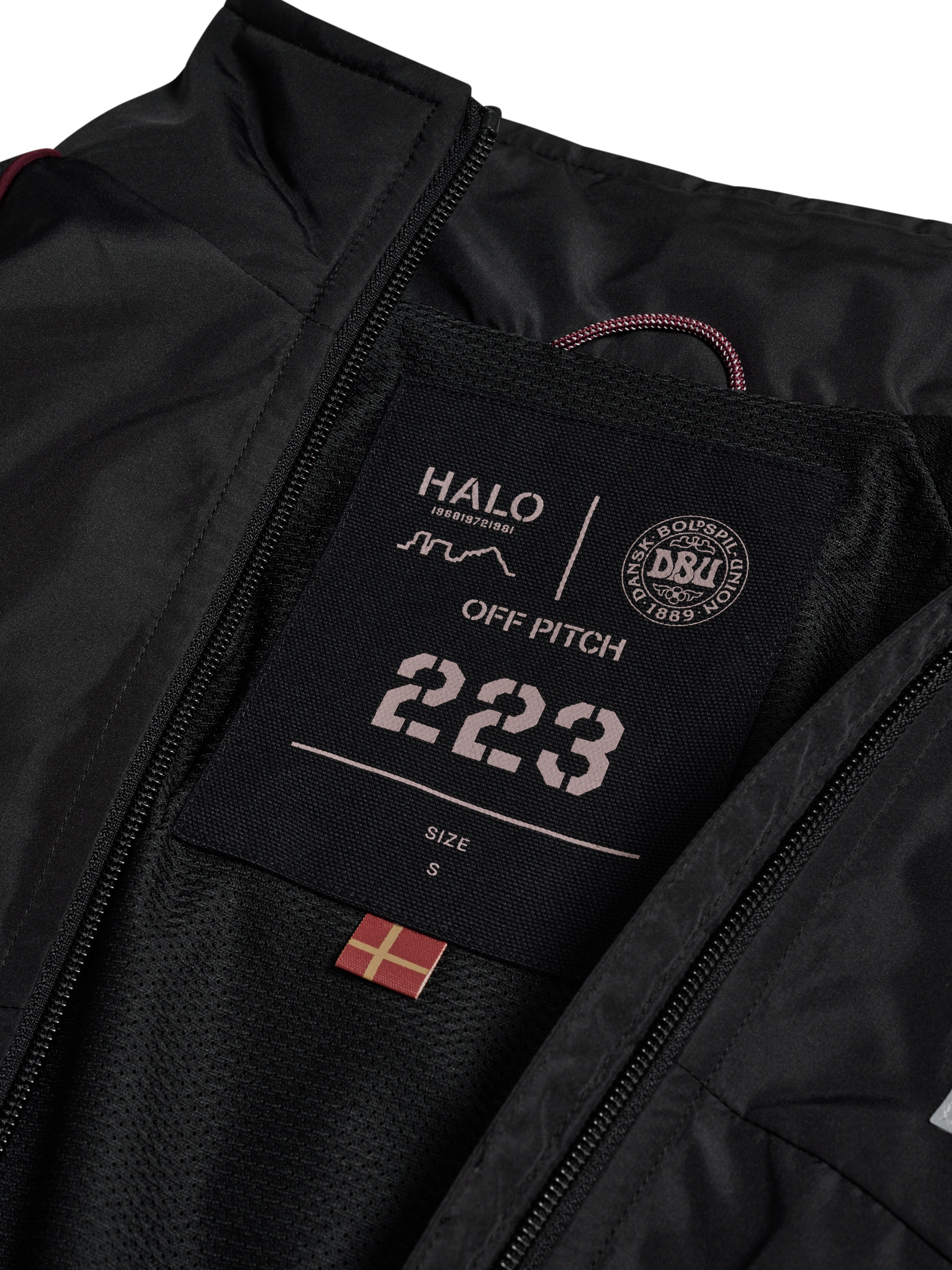 HALO DBU TRACKSUIT  JACKET, BLACK, packshot