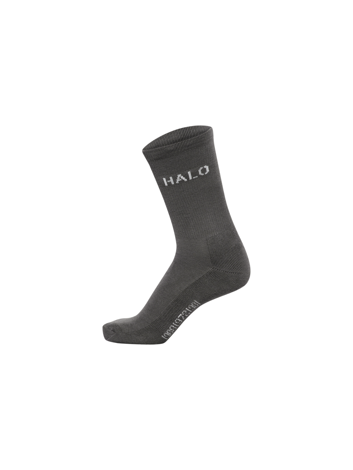 HALO COTTON LOGO SOCKS, GUNMETAL, packshot