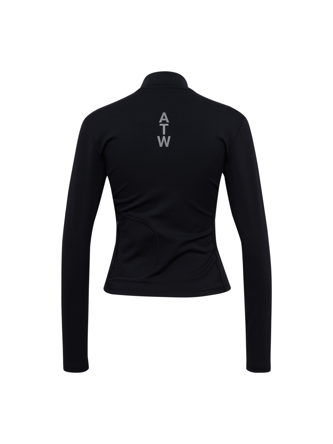 HALO WOMENS TRAINING ZIP SHIRT, BLACK, packshot