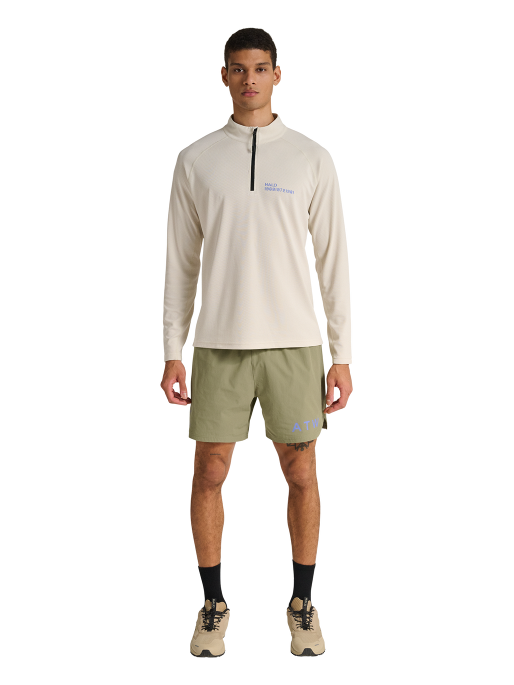 HALO SHORTS, MERMAID, model