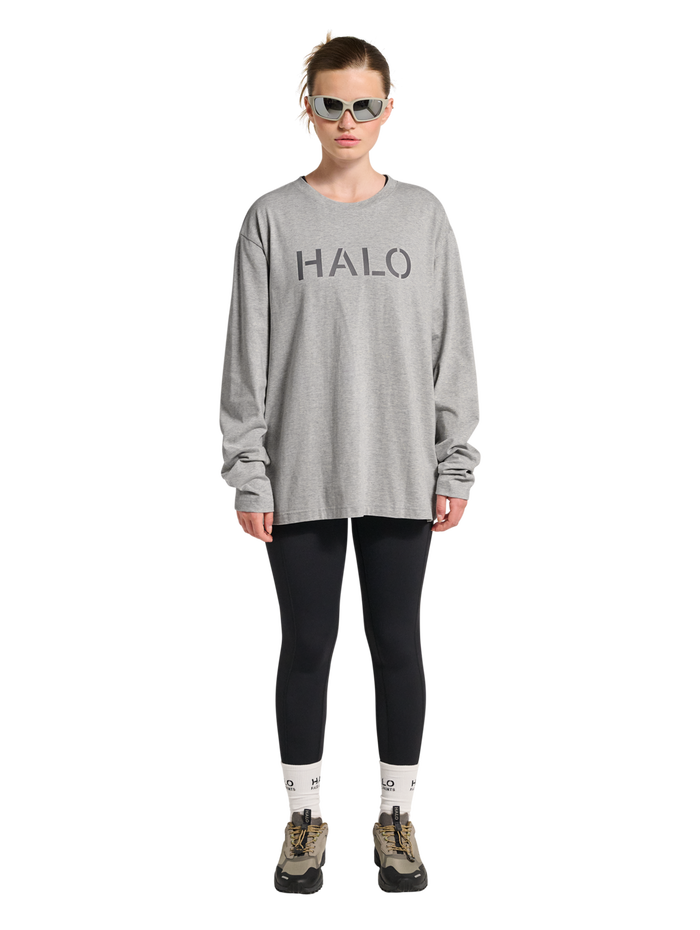 HALO UNIFORM LS, LIGHT GREY MELANGE, model
