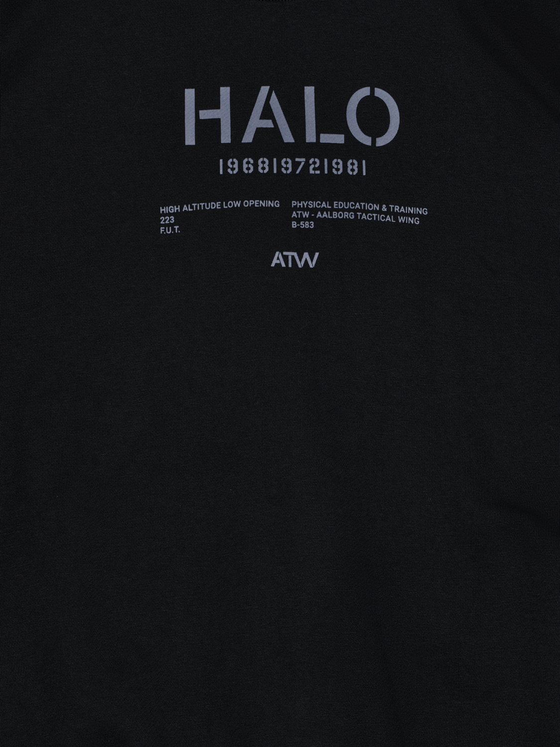 HALO GRAPHIC BOXY CREW, BLACK, packshot