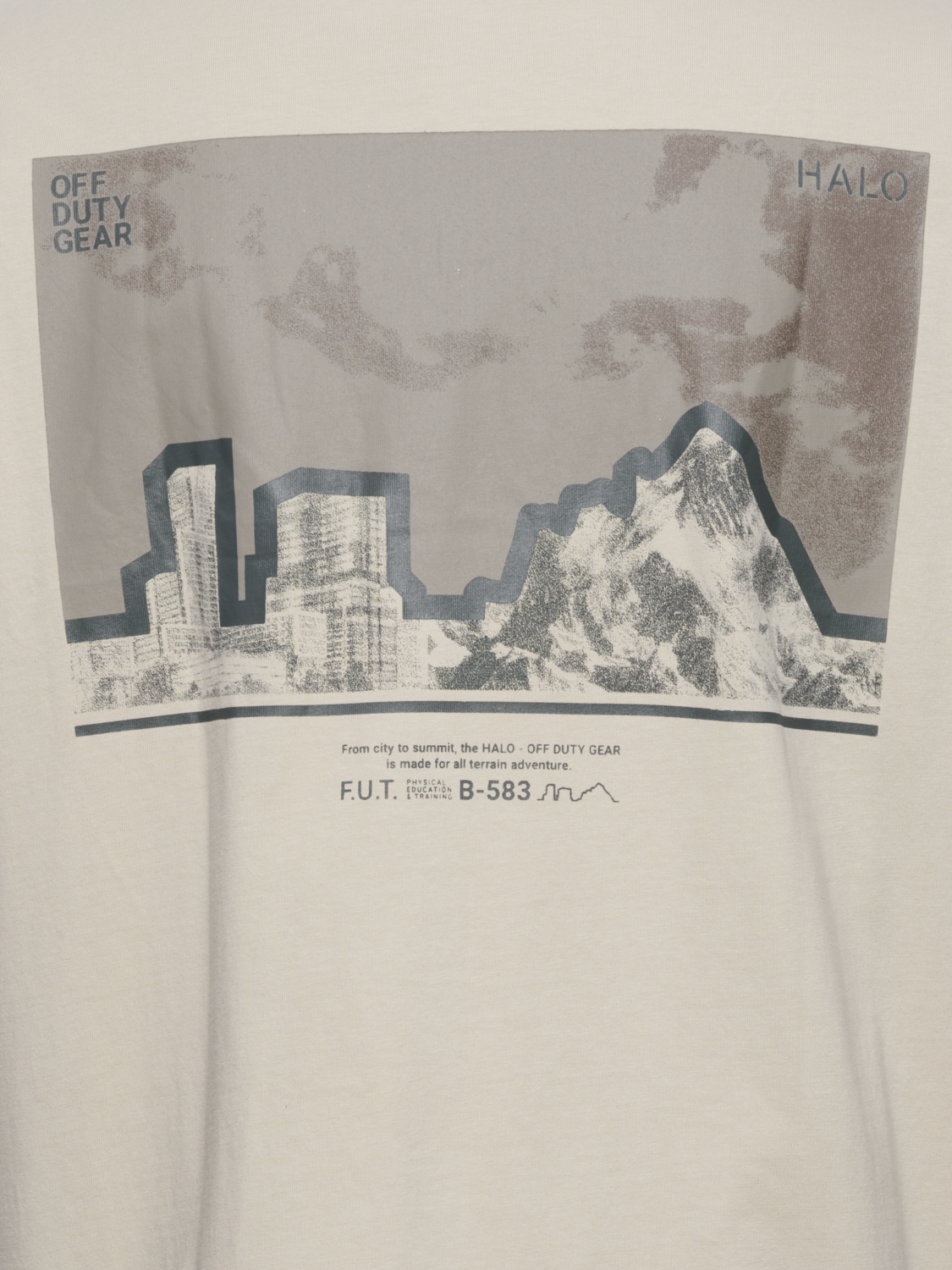 HALO GRAPHIC T-SHIRT 05, SILVER LINING, packshot
