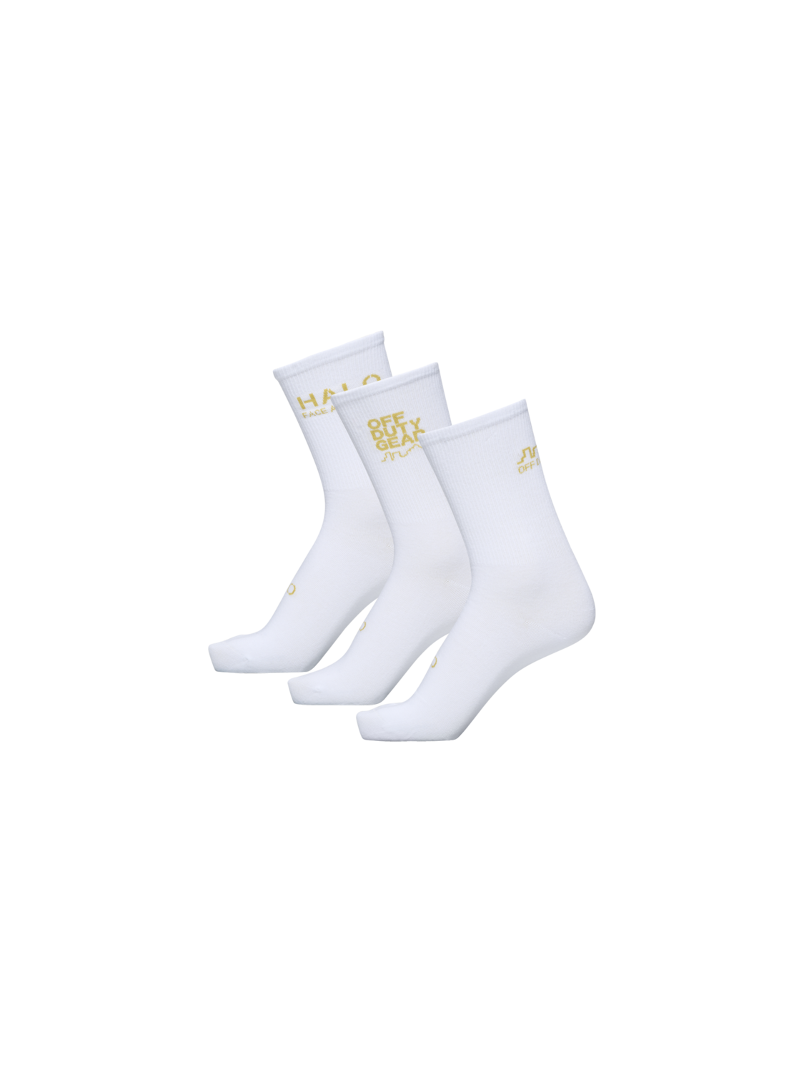 HALO COTTON SOCKS, MARSHMALLOW/WARM OLIVE, packshot