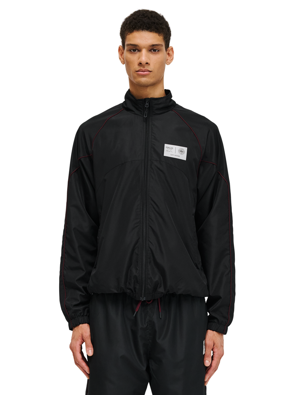 HALO DBU TRACKSUIT  JACKET, BLACK, model