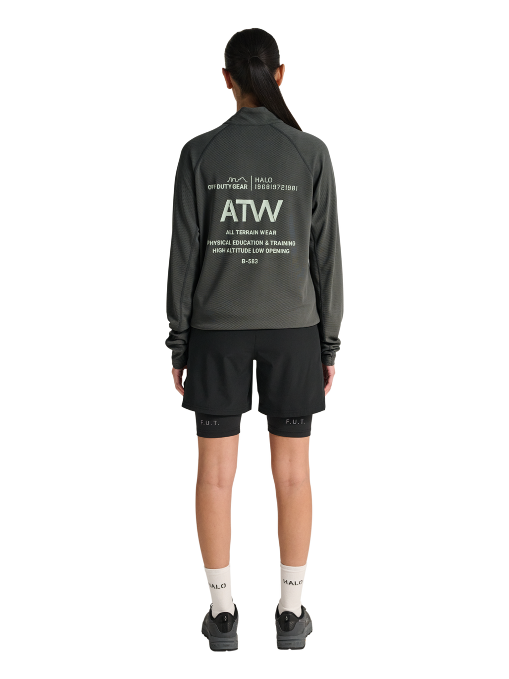 HALO SORONA HALF ZIP, GUNMETAL, model