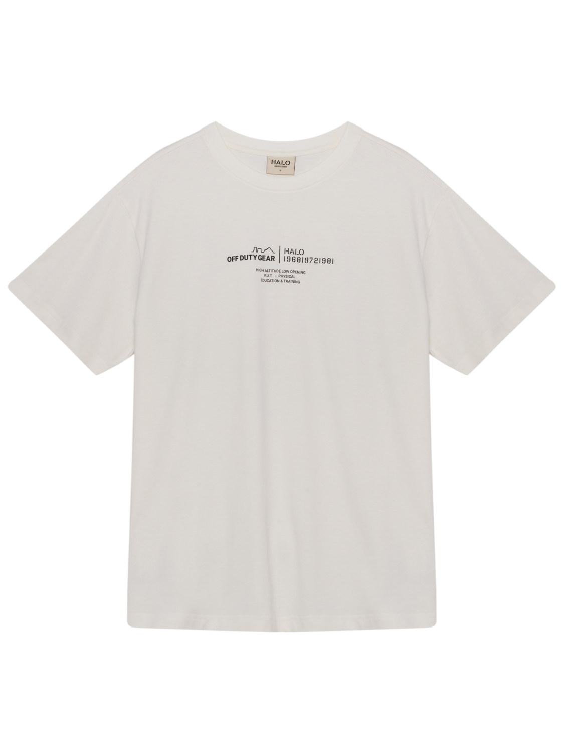 HALO GRAPHIC T-SHIRT, MARSHMALLOW/BLACK, packshot