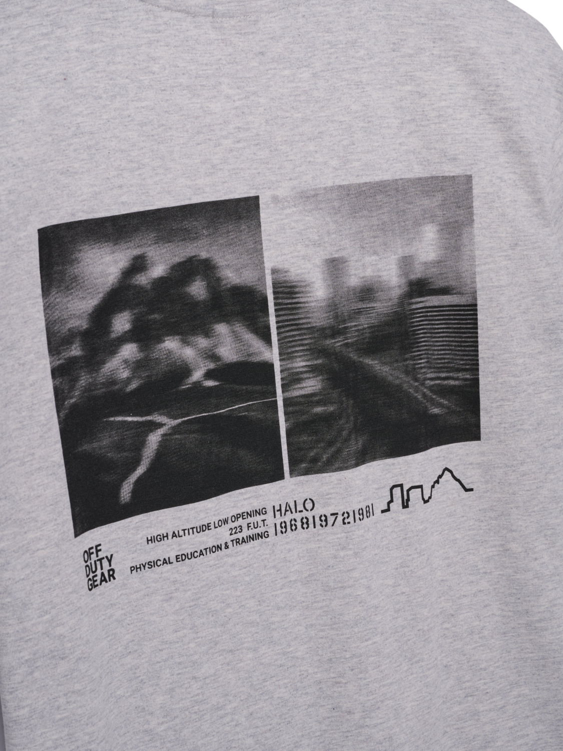 HALO GRAPHIC T-SHIRT, LIGHT GREY MELANGE, packshot