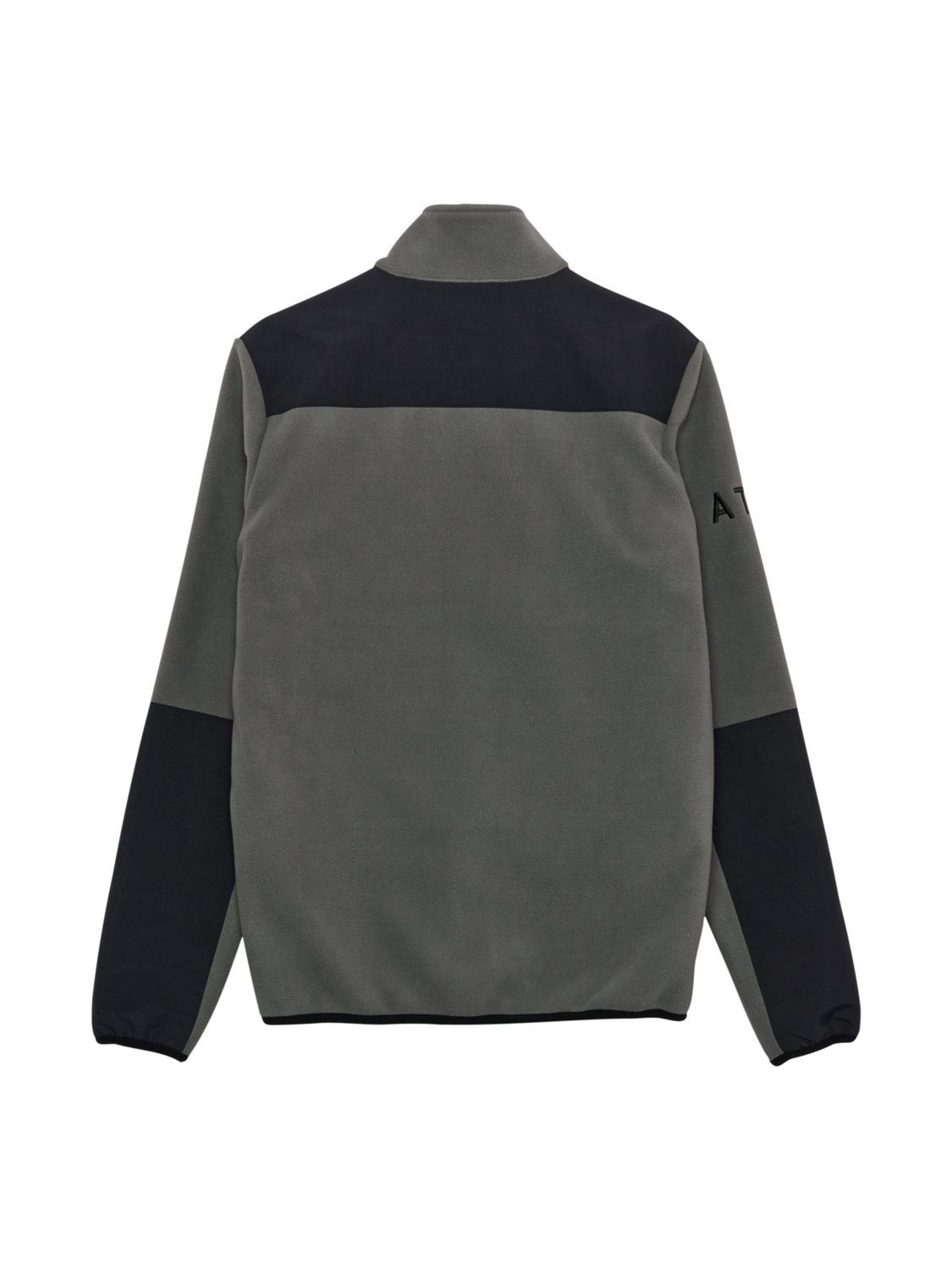 HALO BLOCKED ZIP FLEECE, GUNMETAL, packshot