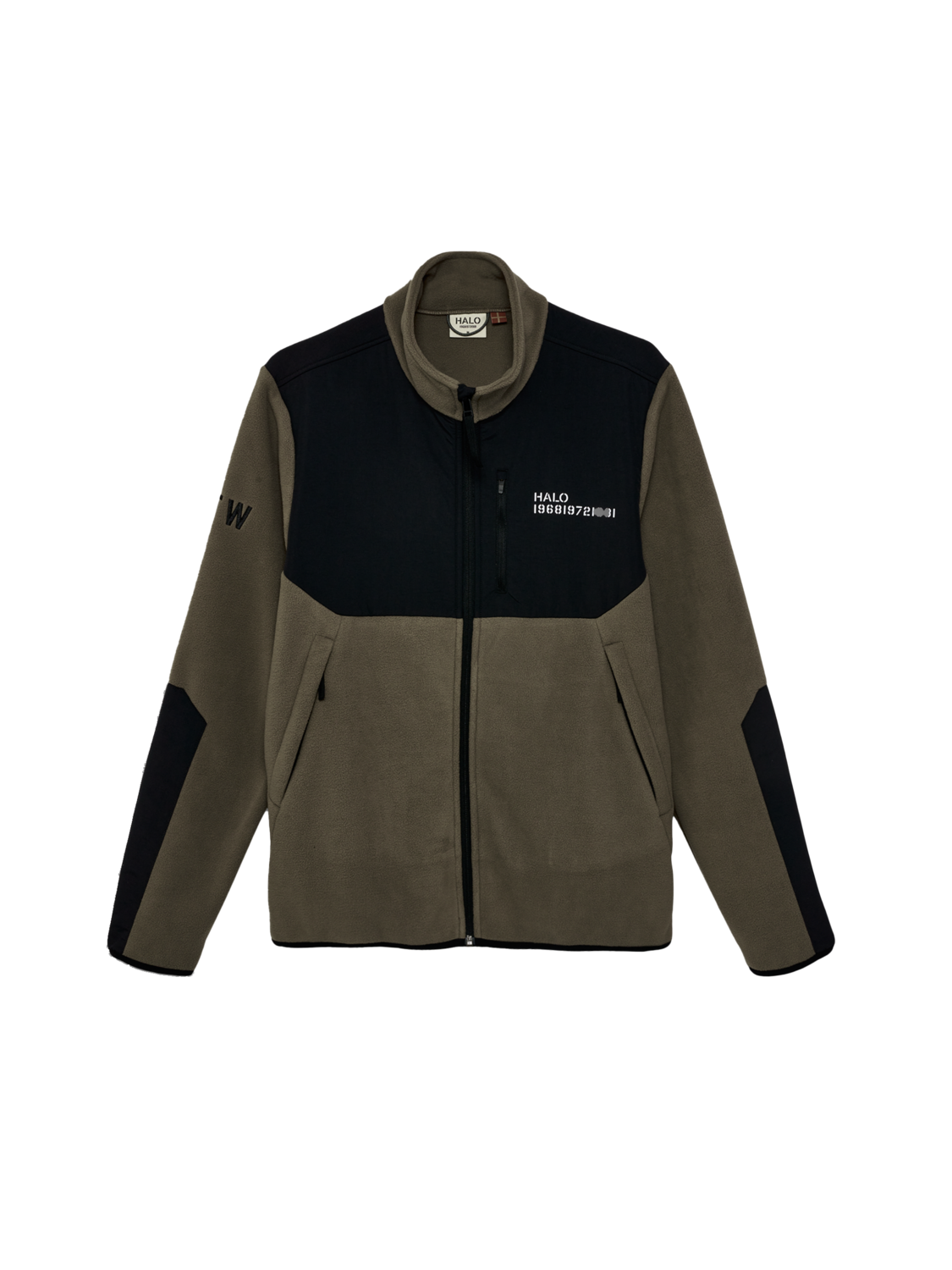 HALO BLOCKED ZIP FLEECE, MOREL, packshot