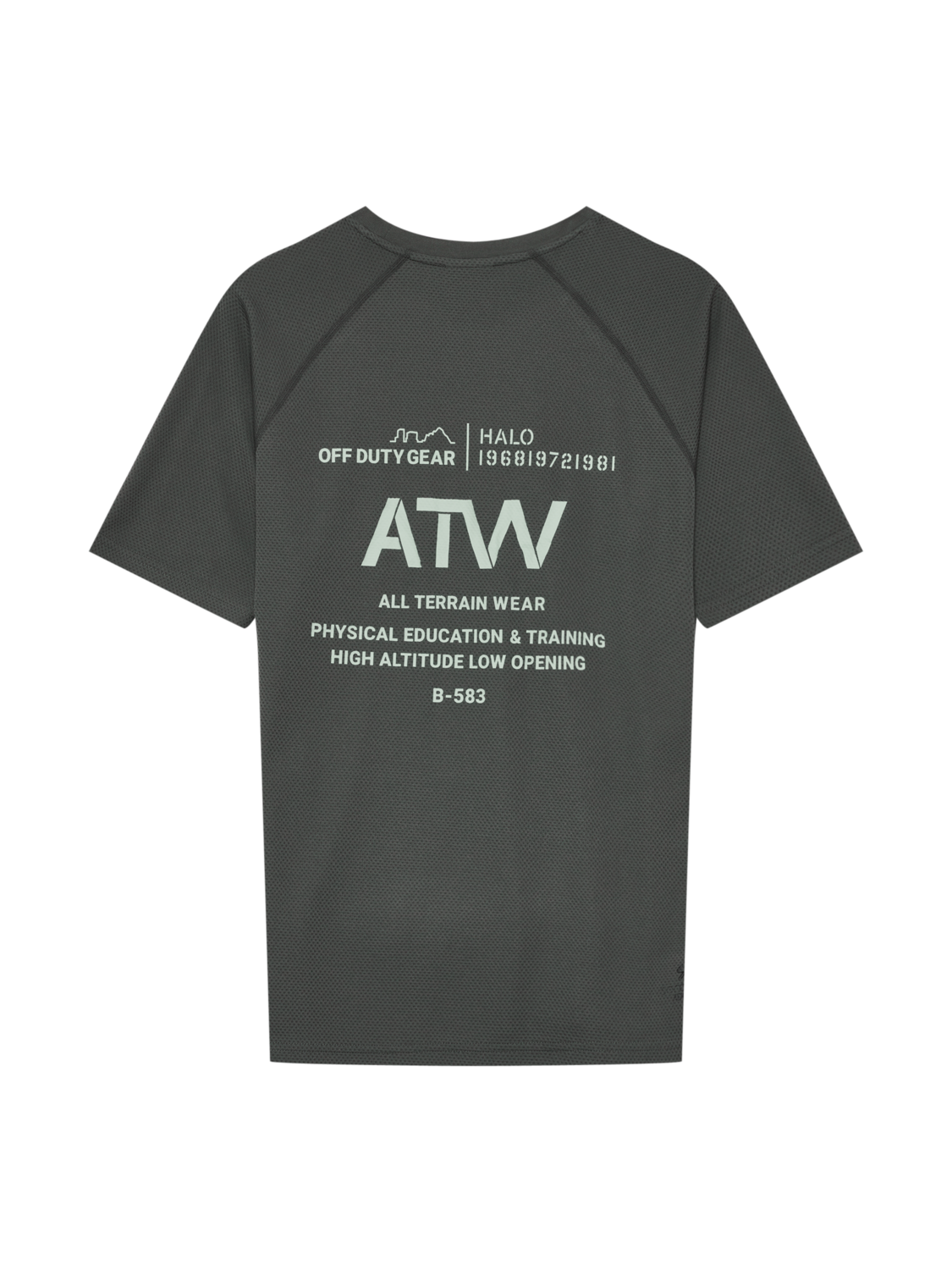 HALO SORONA T-SHIRT, GUNMETAL, packshot