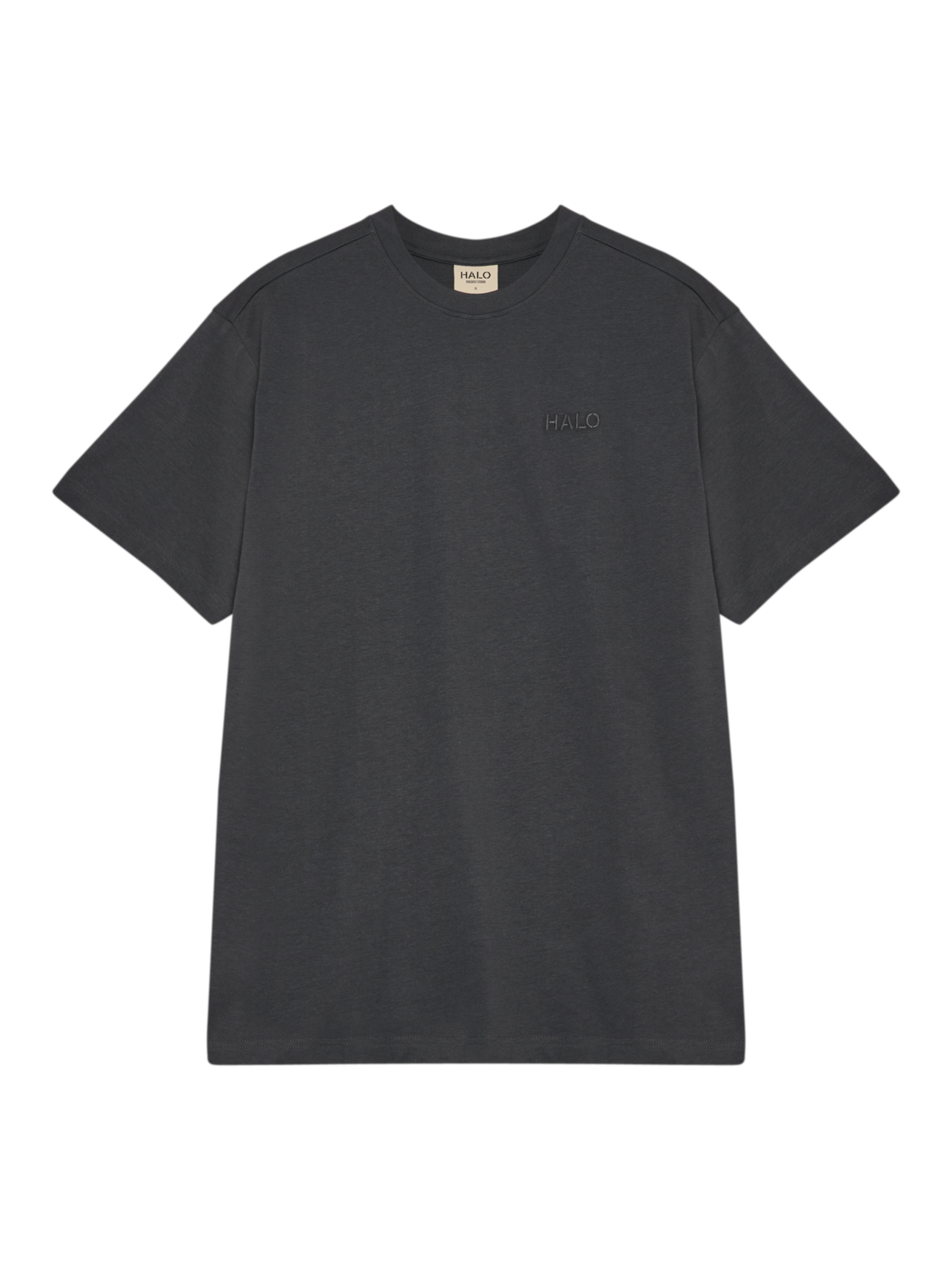 HALO LOGO T-SHIRT, ASPHALT, packshot
