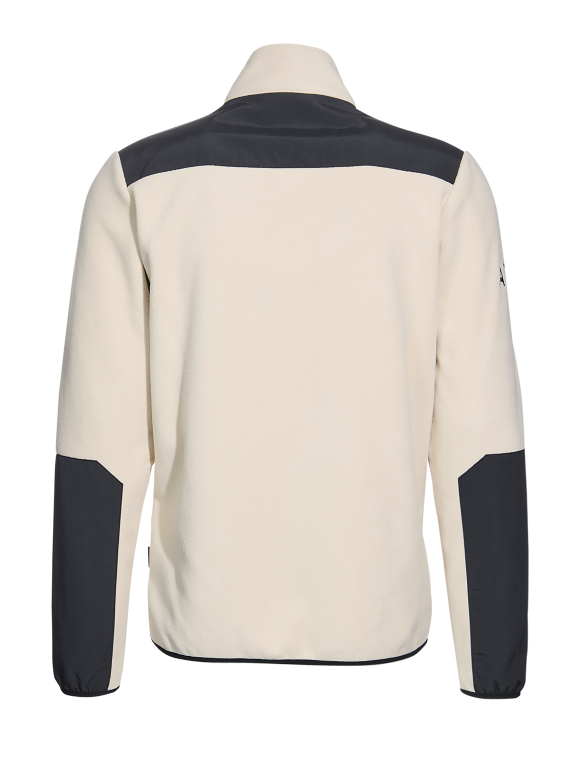 HALO BLOCKED ZIP FLEECE, OYSTER GRAY, packshot