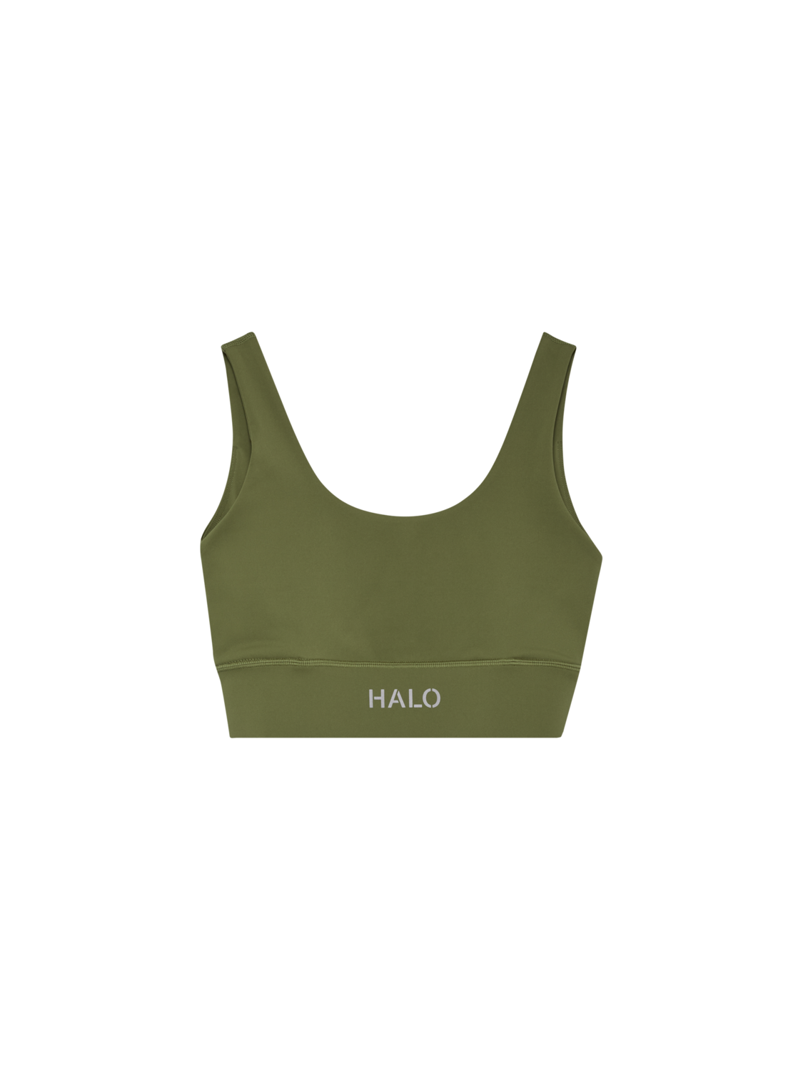 HALO WOMEN TRAINING BRA, OLIVE DRAB, packshot