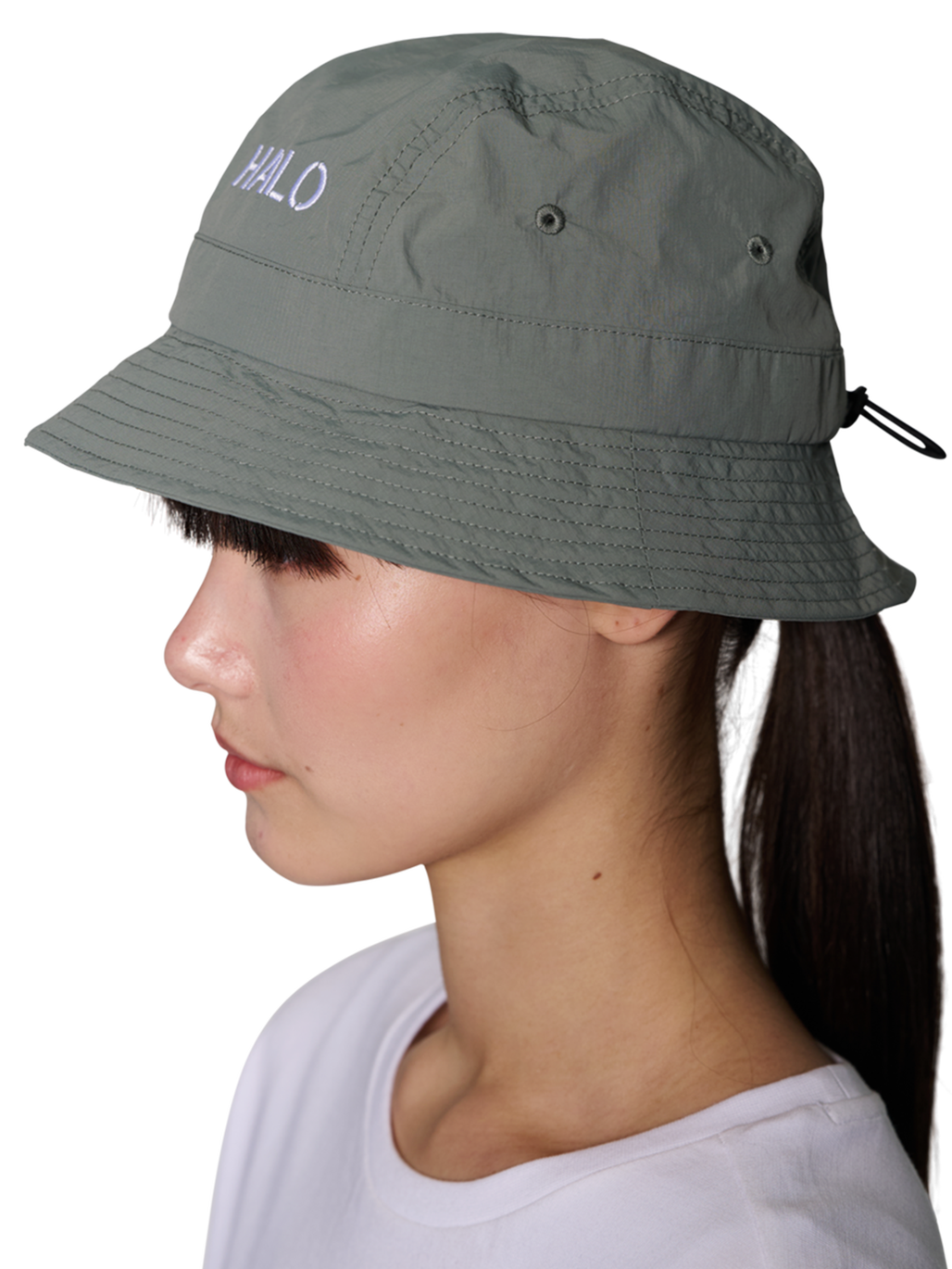 HALO BUCKET HAT NYLON, AGAVE GREEN, model