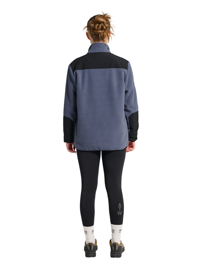 HALO BLOCKED ZIP FLEECE, GRISAILLE, model
