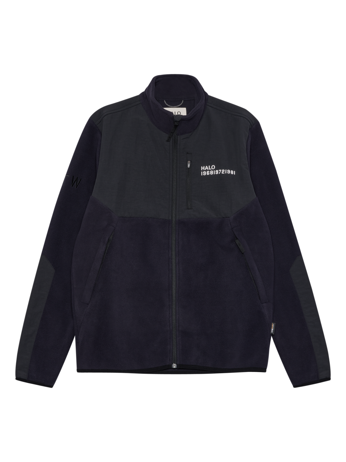 HALO BLOCKED ZIP FLEECE, DEEP WELL, packshot