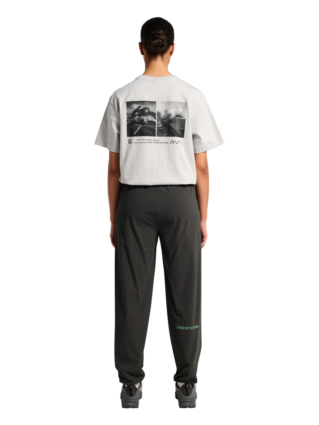 HALO AIR PANTS, RAVEN, model