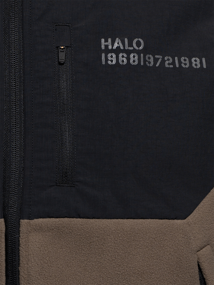 HALO BLOCKED FLEECE VEST, CHOCOLATE CHIP HALO BLOCKED FLEECE VEST, CHOCOLATE CHIP, packshot