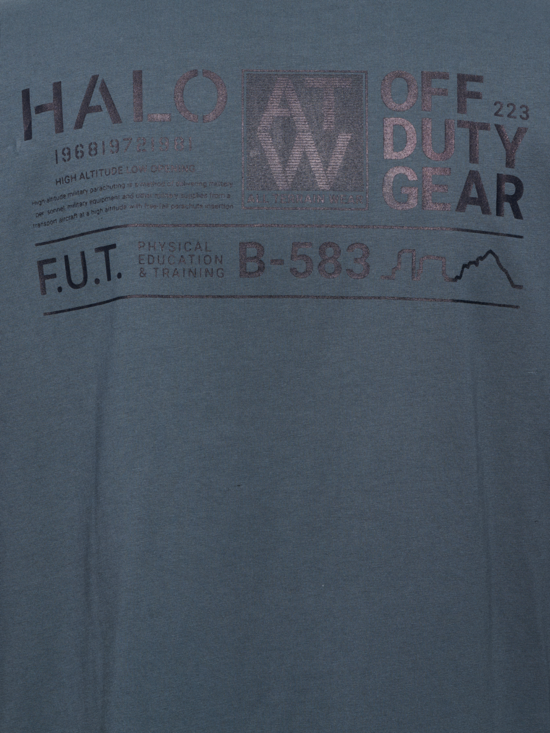 HALO GRAPHIC T-SHIRT 03, DARK SLATE, packshot