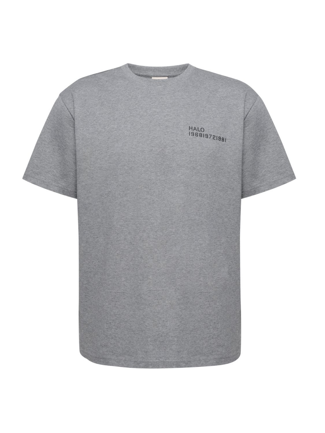 HALO ESSENTIAL T-SHIRT, GREY MELANGE, packshot