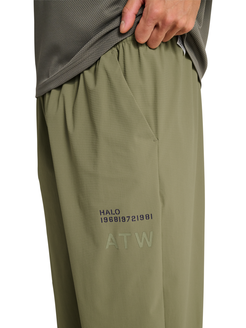 HALO AIR PANTS, MERMAID, model