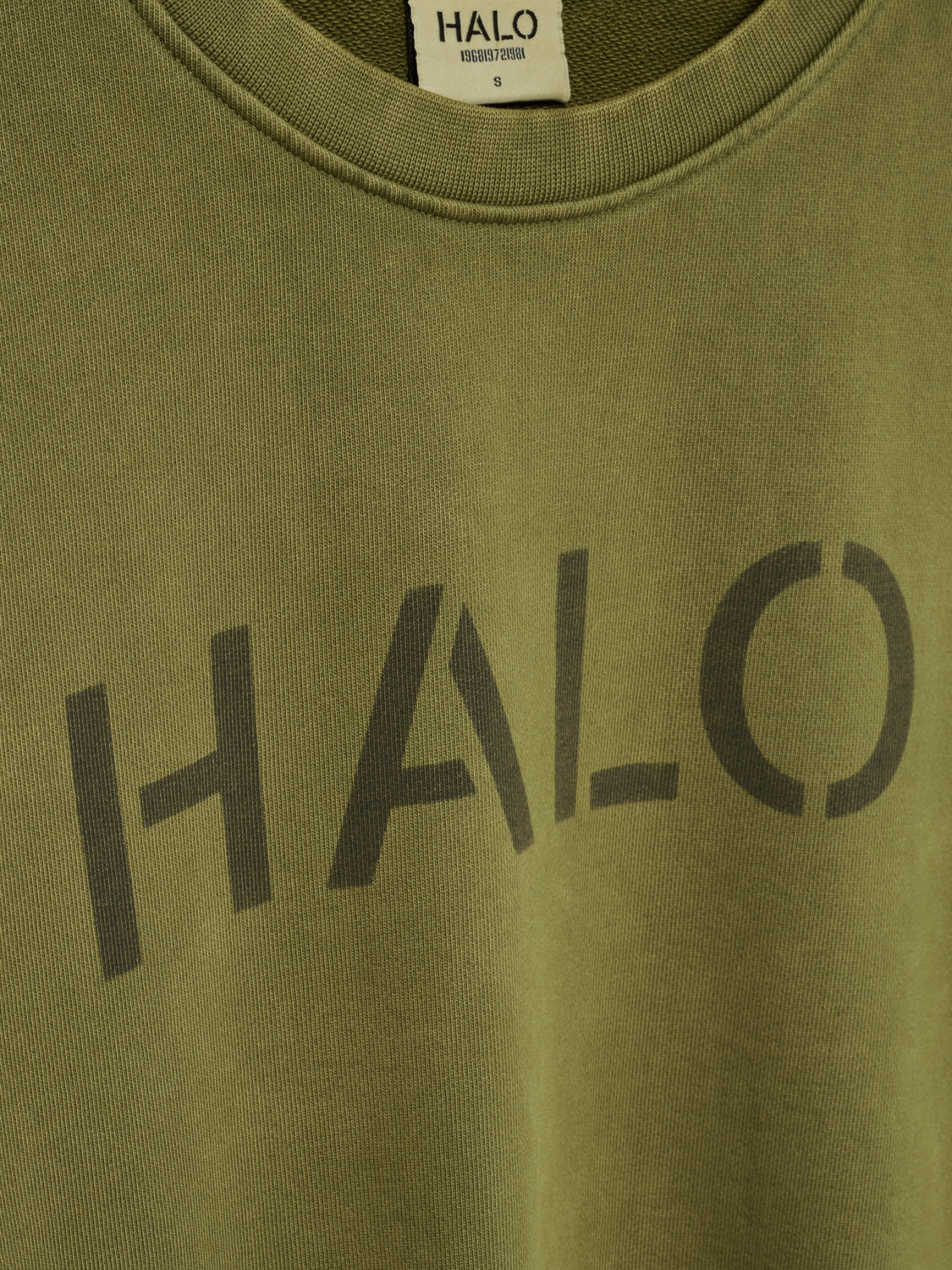 HALO UNIFORM BOXY CREW, OLIVE DRAB, packshot