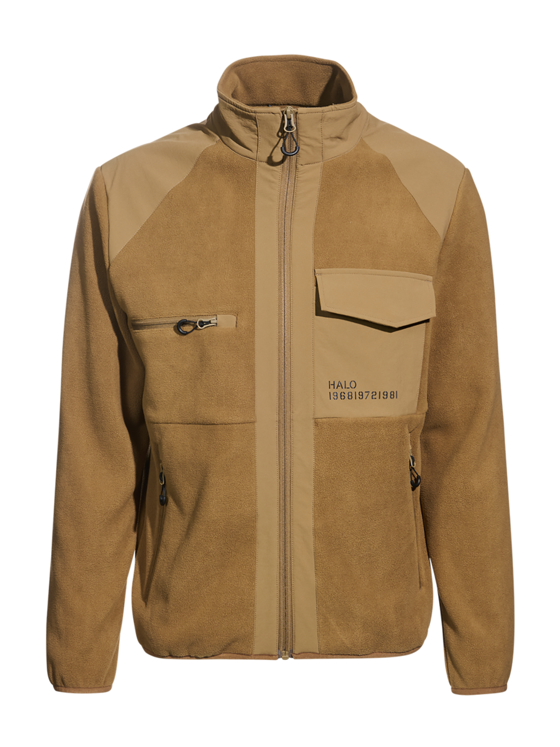 HALO PANELED FLEECE JACKET, KANGAROO, packshot