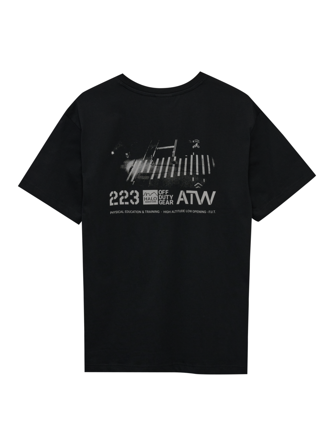 HALO GRAPHIC T-SHIRT, BLACK/GUNMETAL, packshot