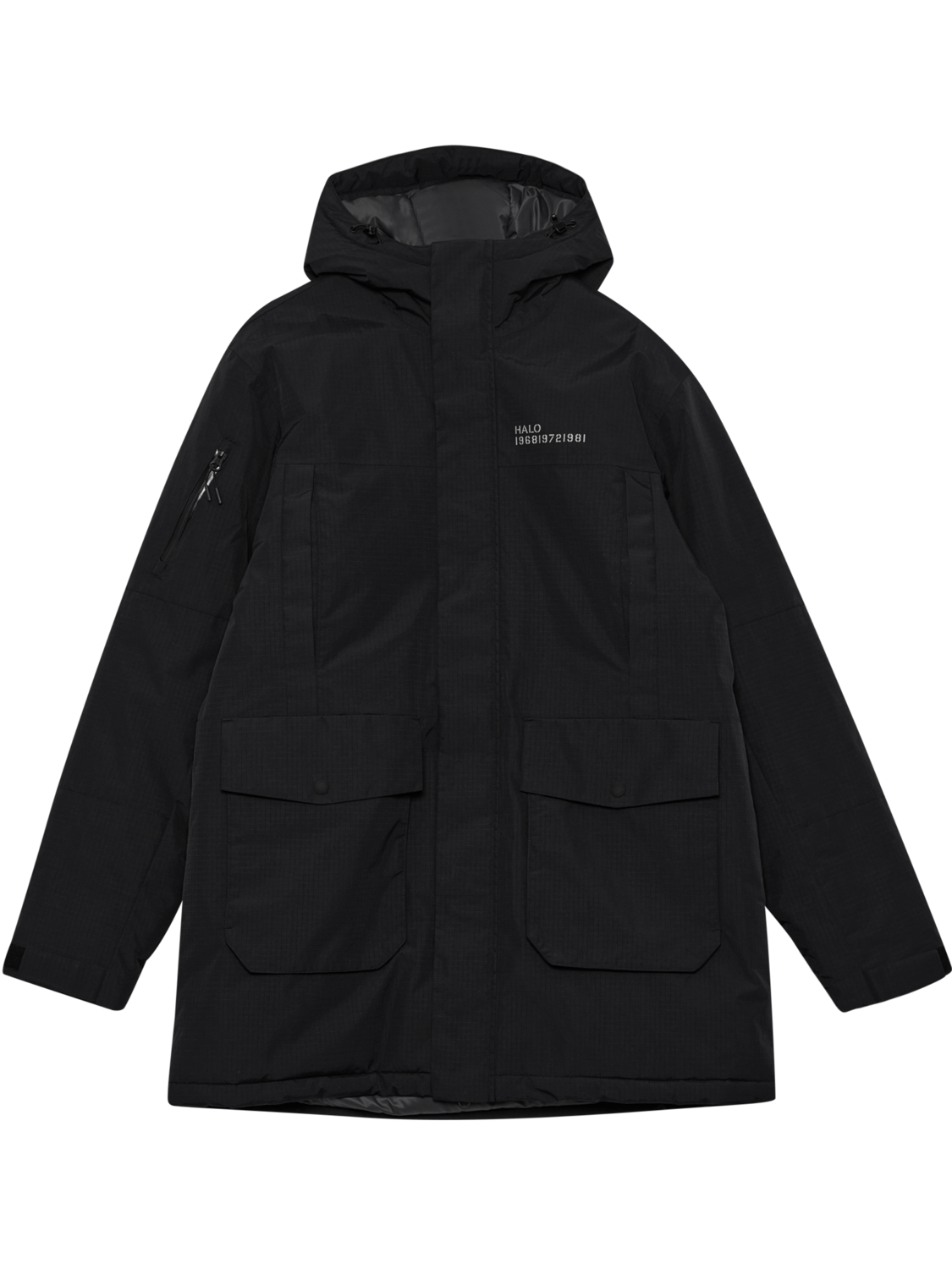 HALO RECON THERMOLITE  PARKA, BLACK, packshot