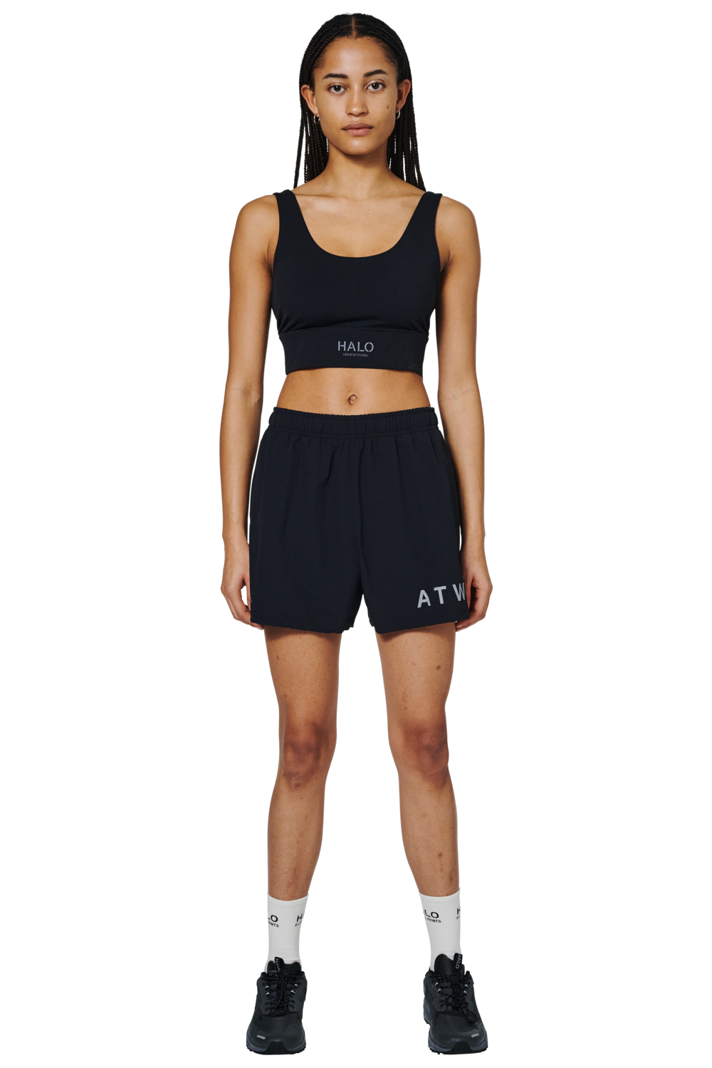 HALO SHORTS, BLACK, packshot