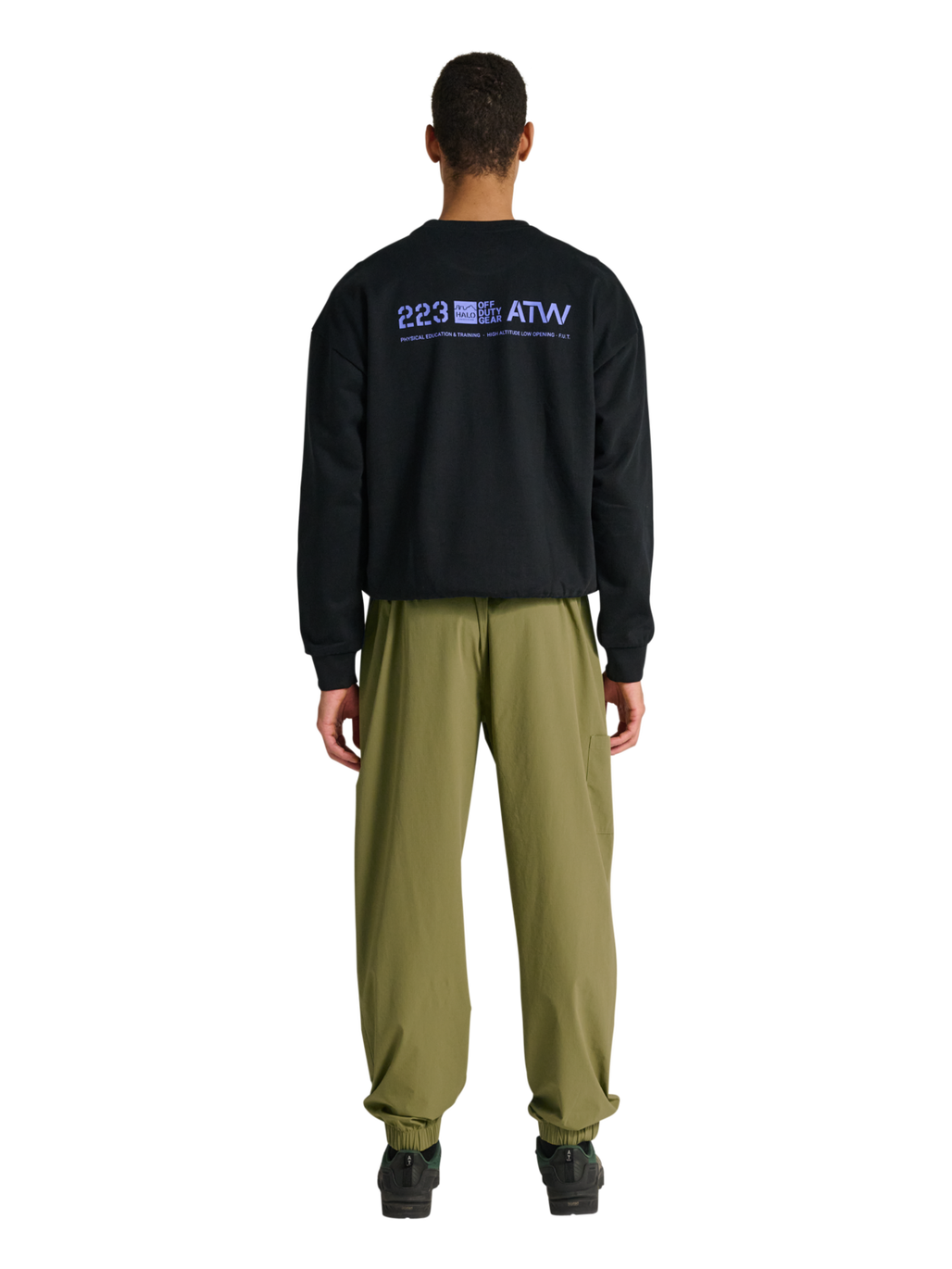 HALO MOVE PANT, OLIVE DRAB, model