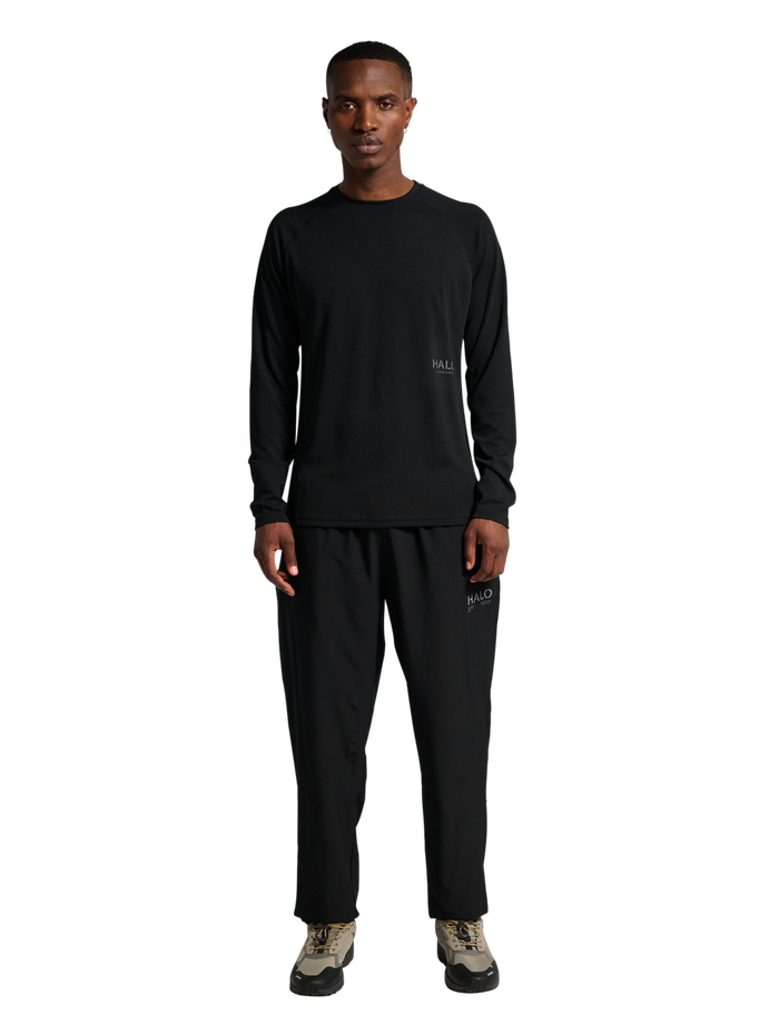HALO TECH PANTS, BLACK, model
