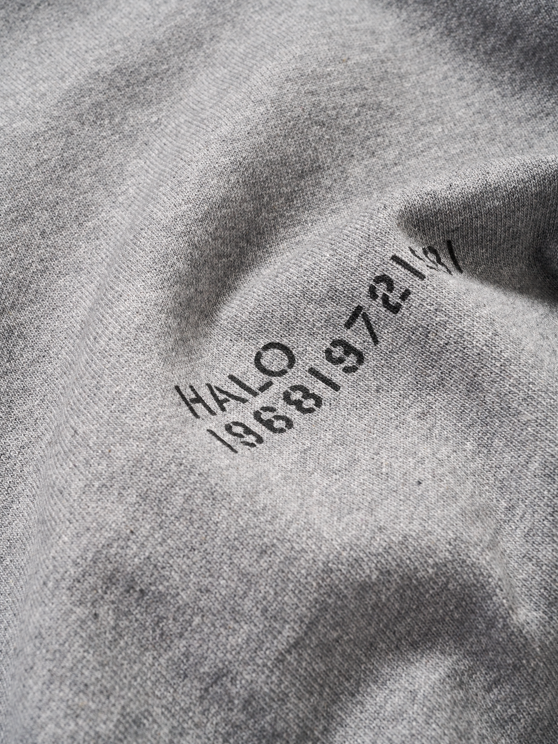 HALO ESSENTIAL CREW, GREY MELANGE/GREY MELANGE, packshot