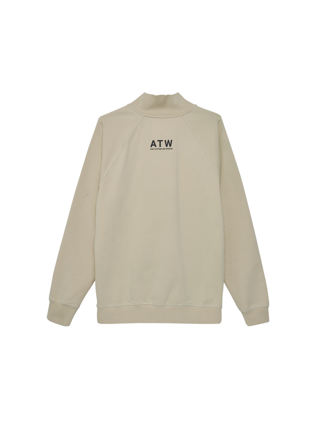 HALO HEAVY GRAPHIC HALFZIP, OYSTER GRAY, packshot