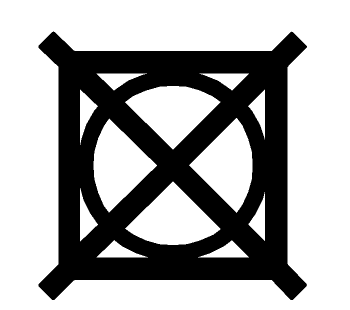 Nicht im Trockner trocknen